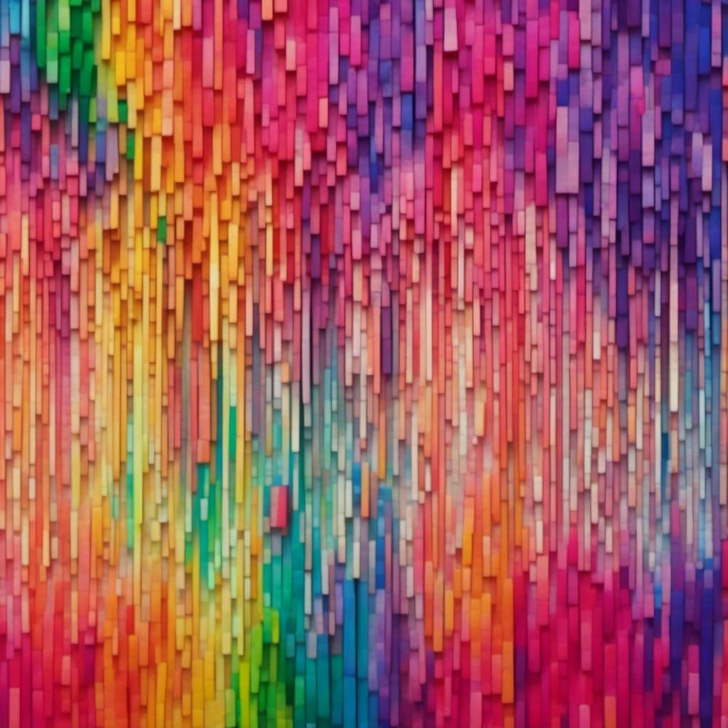 Blended Rainbow Colors Square