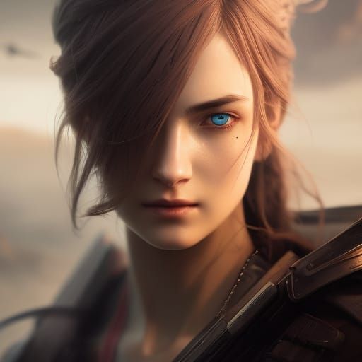 Victorian Assassin Portrait in Dark Fantasy Style