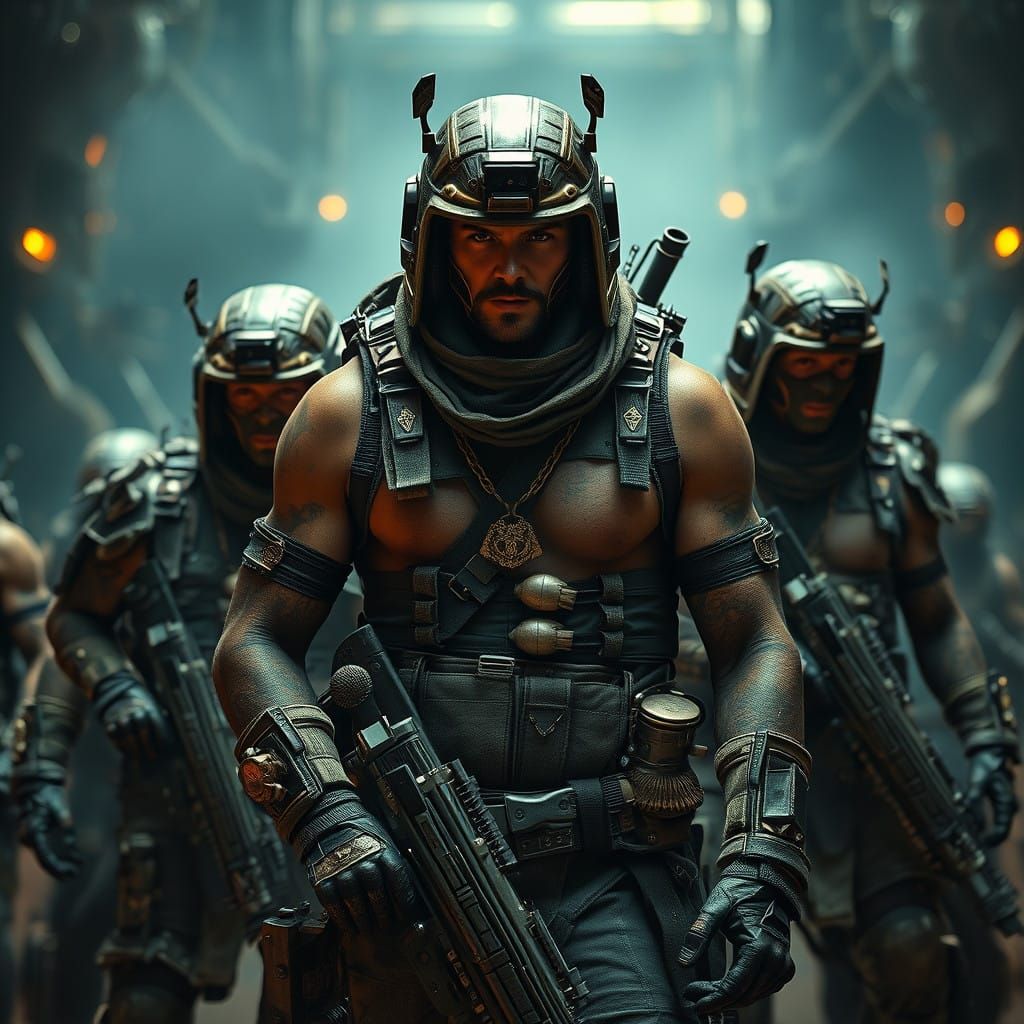 Superhuman Operatives in Ancient Relic Armor