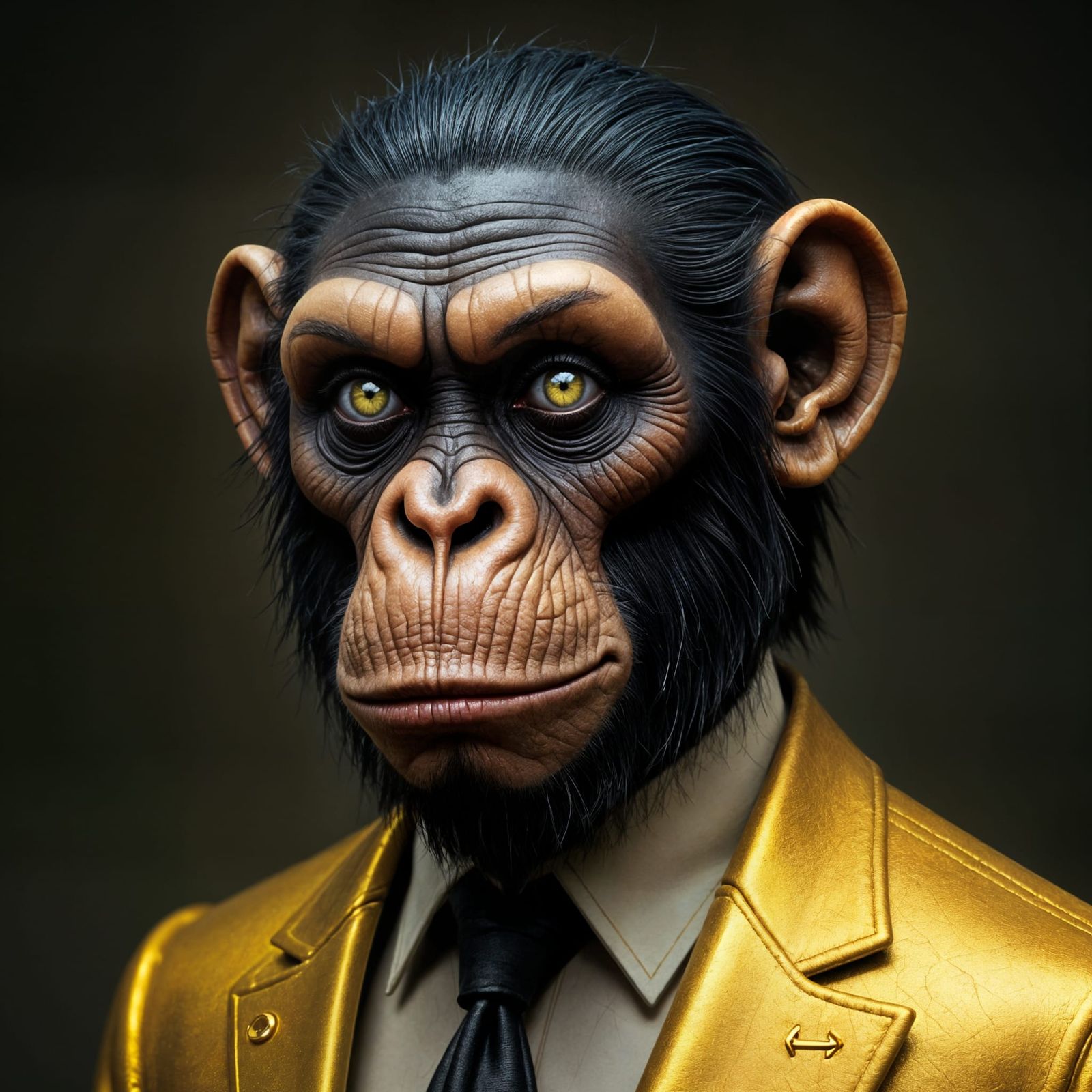 Cyberpunk Ape Mimics Human Star Uncannily