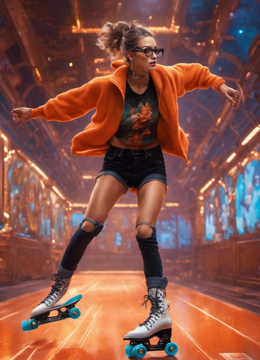 Sweater Weather Skater: A Pop of Orange