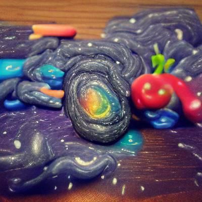 Plasticine Galaxy: A Colorful Cosmos