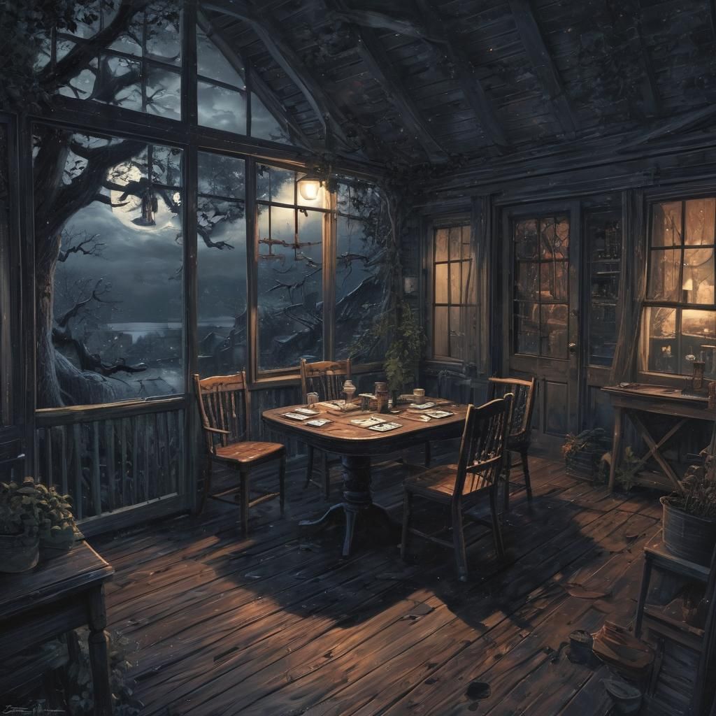 Night Watch on Deck in Comic Book Style