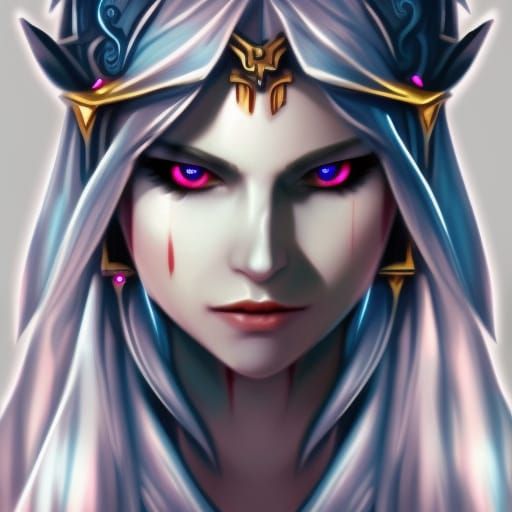 Gothic Princess Zelda Portrait in Hyperdetailed Style