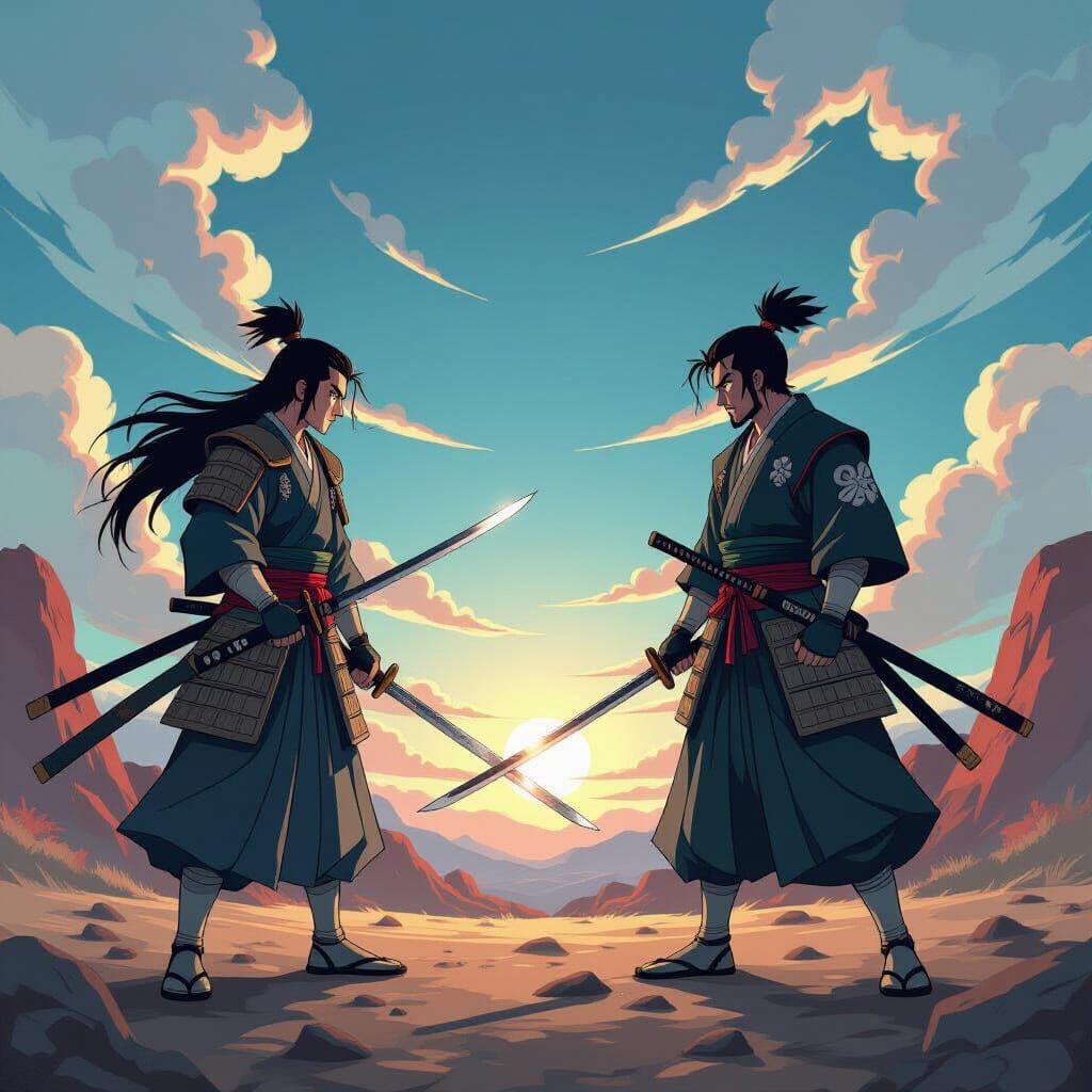 Musashi vs Samurai Jack Epic Anime Battle