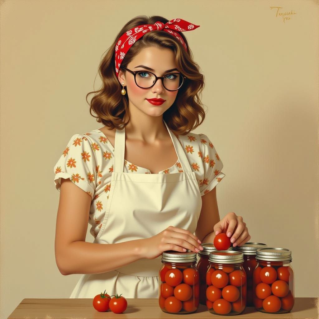 Canning Tomatoes: Homage to American Regionalism