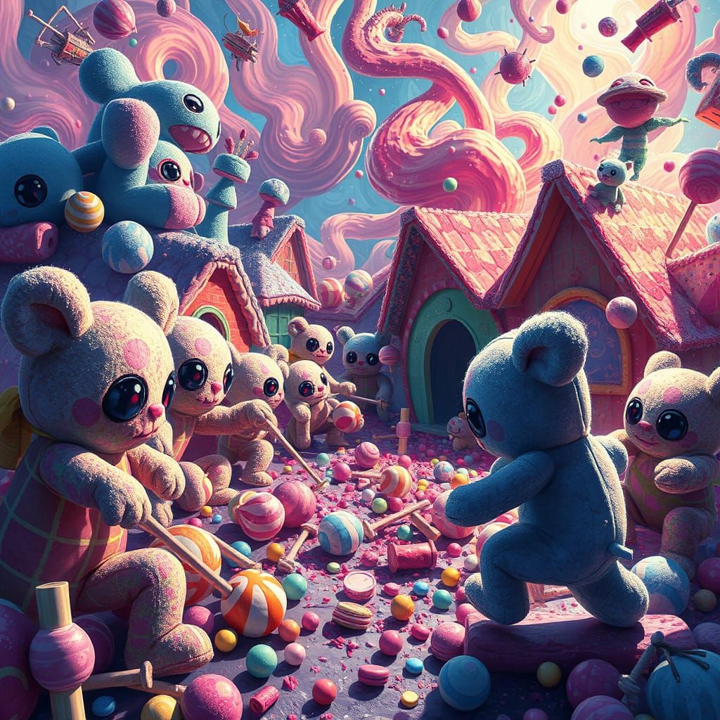 Sugarcoated Mayhem in Candyland Village