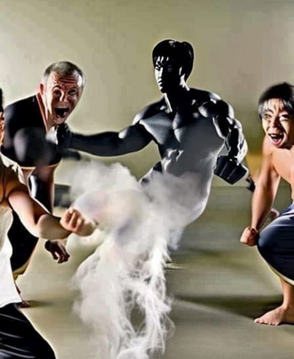 Return of Bruce Lee (1977) in ghostly form