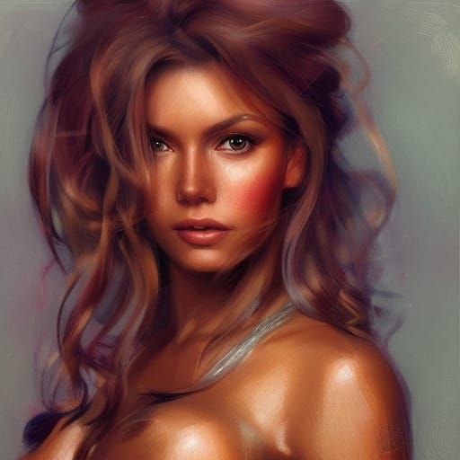 Detailed Portrait of Tracey Robinson in Digital Art Style