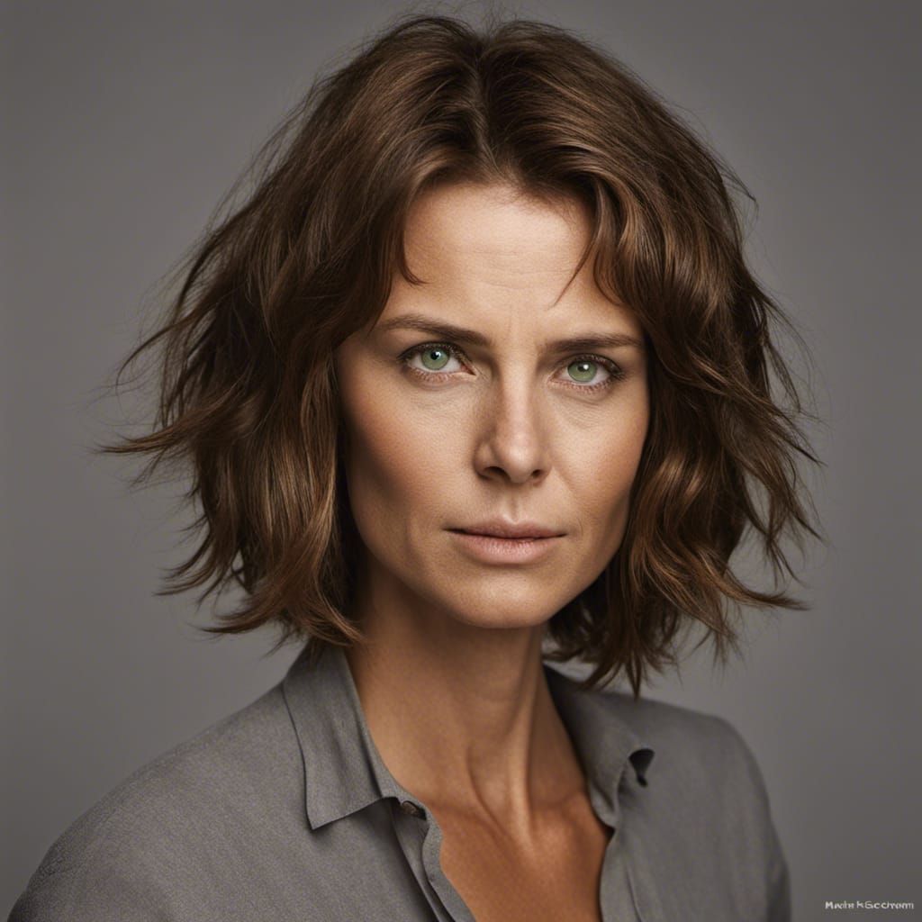 Professional Portrait of a Brown-Haired Woman