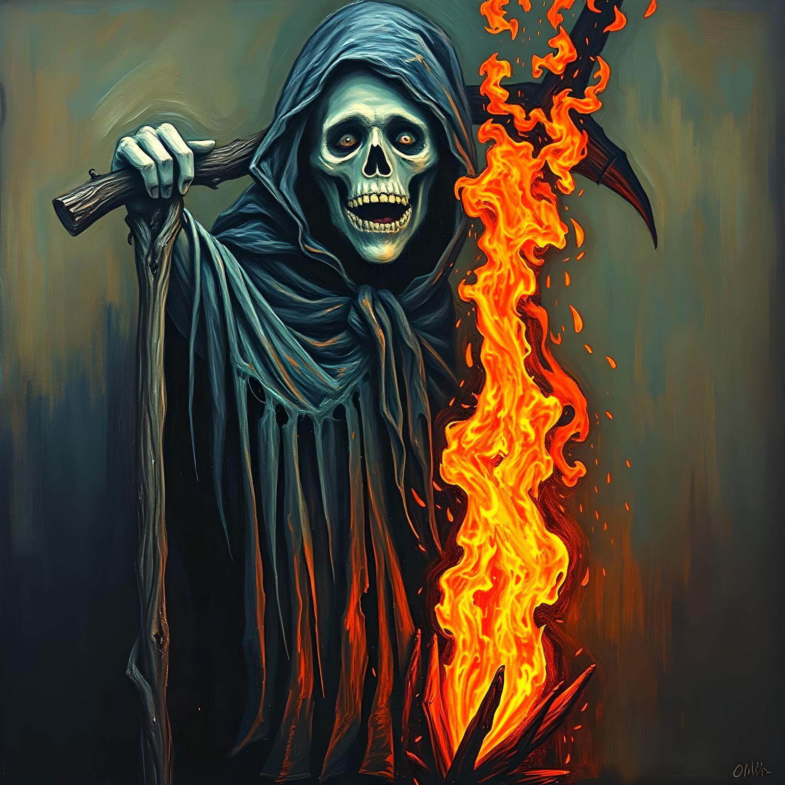 Grim Reaper Wraith in Fauvist Style