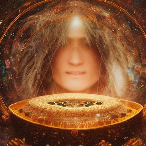 Surreal Poem Composition in Sunset Galaxy