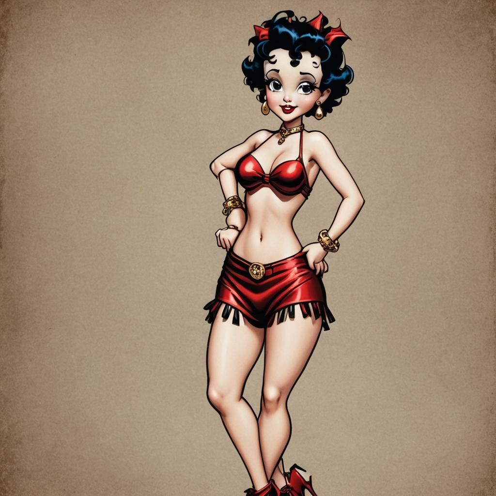 Betty Boop Reimagined as Exotic Dancer