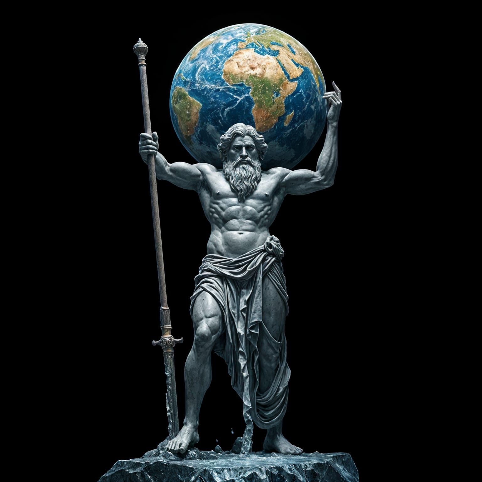 Atlas Endures: A Stone Giant's Burden