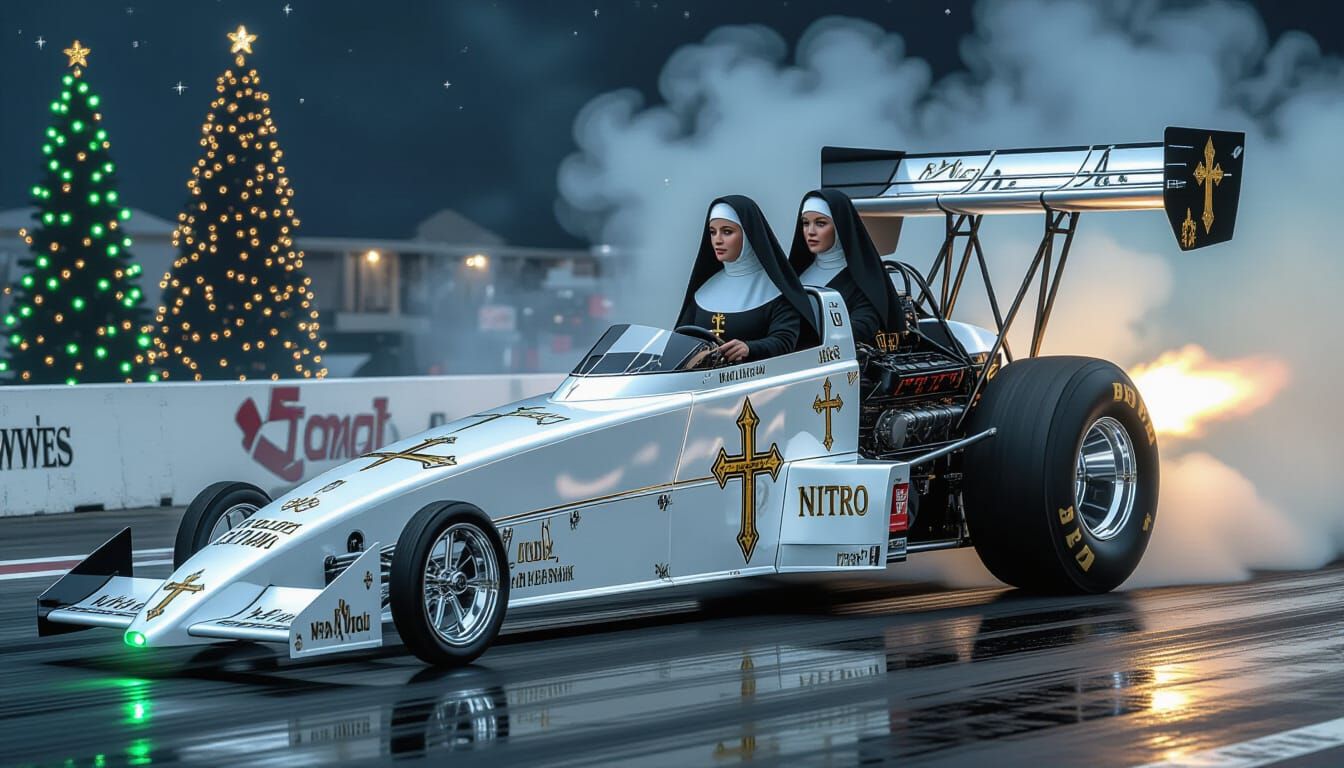Nitro Nun Dragster with Jesus Graphic
