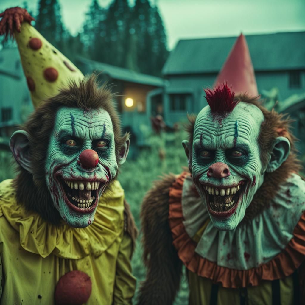 Cinematic Zombie Monkey Monster Clown Orgy