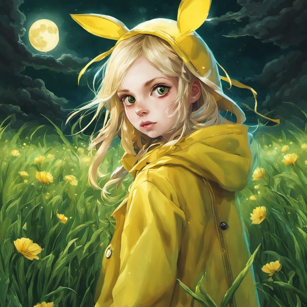 Anime Style Alice in Wonderland Portrait