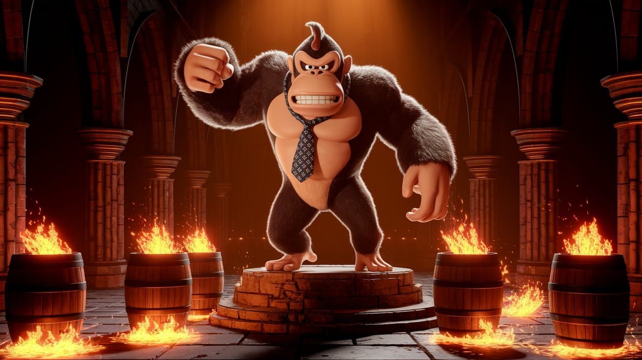 Donkey Kong as Ominous Dark Souls Boss