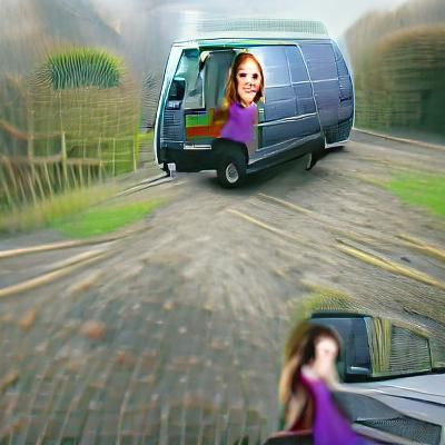 Van Turning Around: An AI Interpretation
