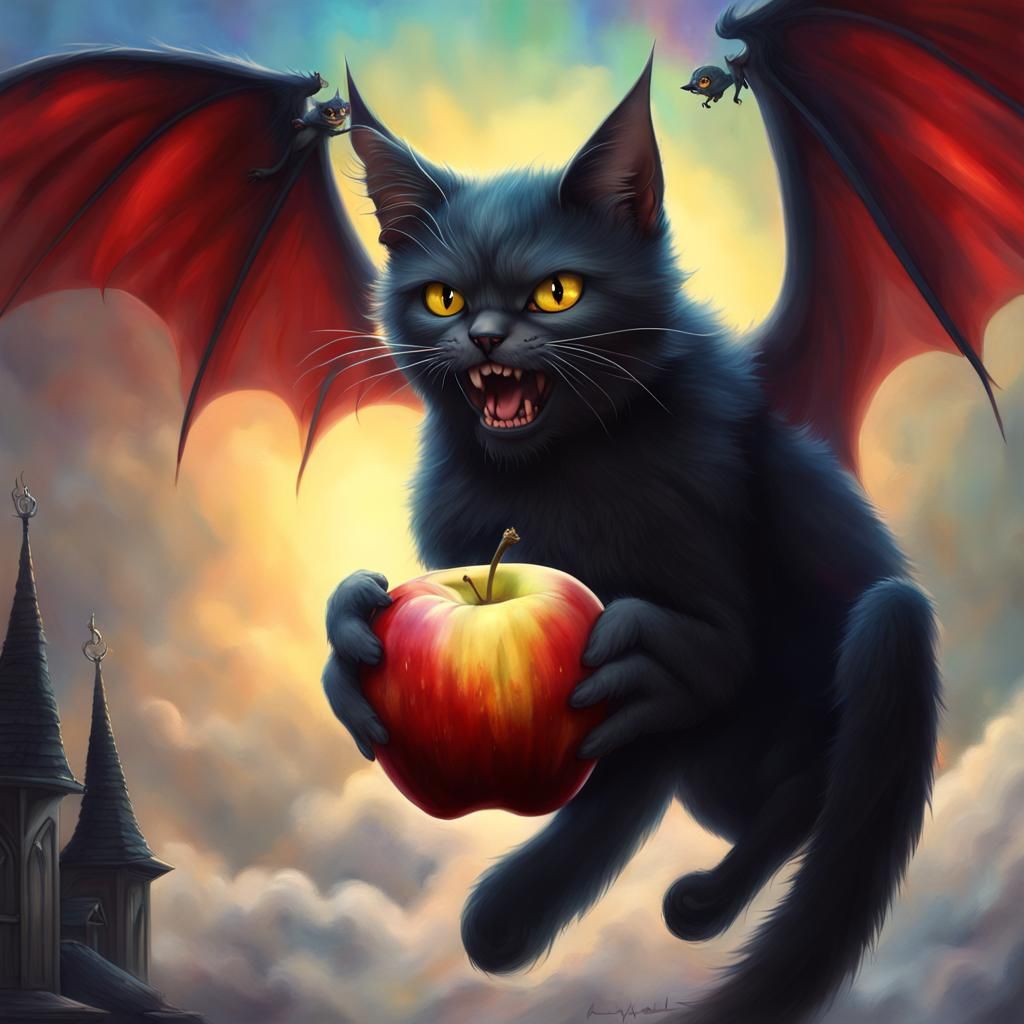 Demon Cat's Flight from Angel Academy