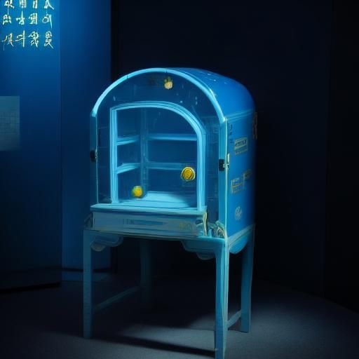 Porcelain and Chewing Gum Portrait in White Cube Style