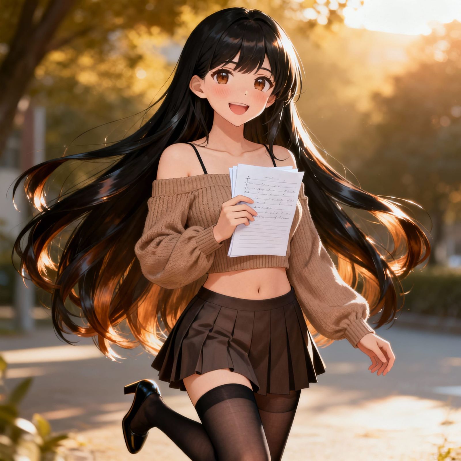 Photorealistic Woman in Semi-Realistic Anime Style