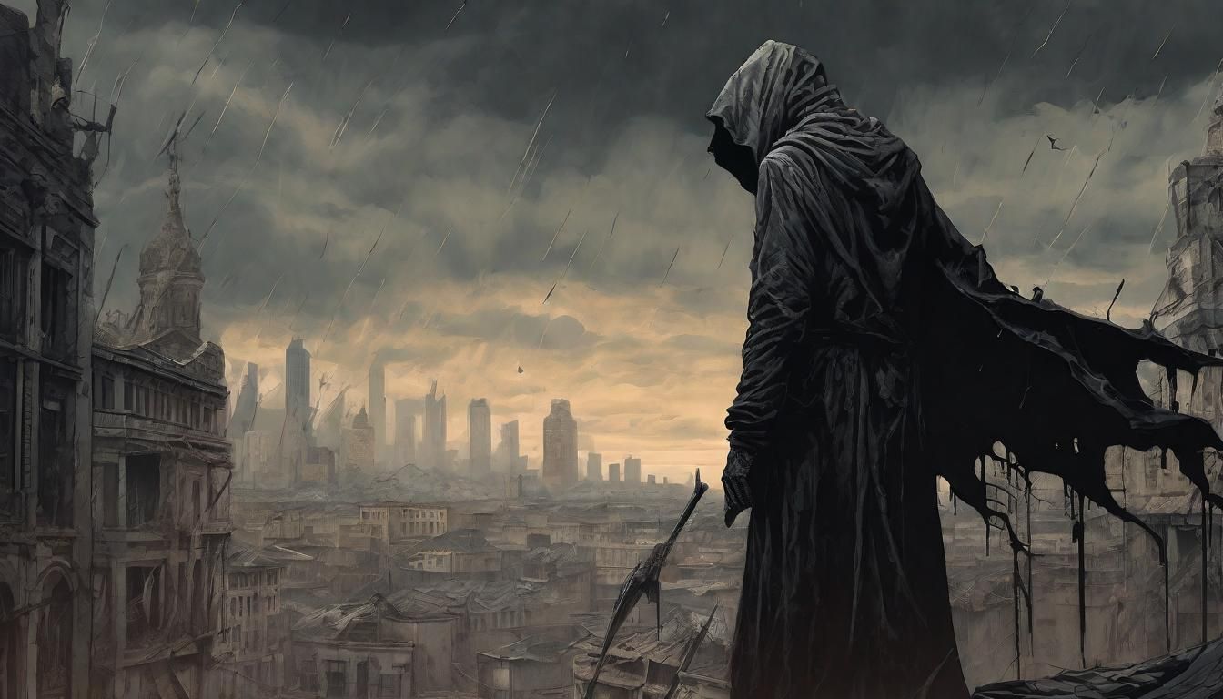 "AND DARKNESS AND DECAY AND DEATH HELD ILLIMITABLE DOMINION OVER ALL"