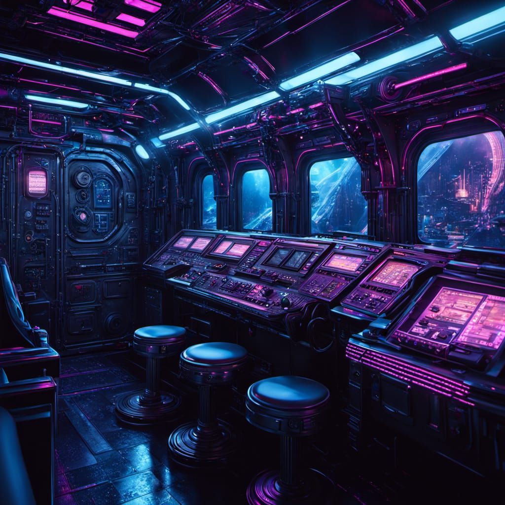 Surreal Steampunk Train Chugs Through Space to the Moon