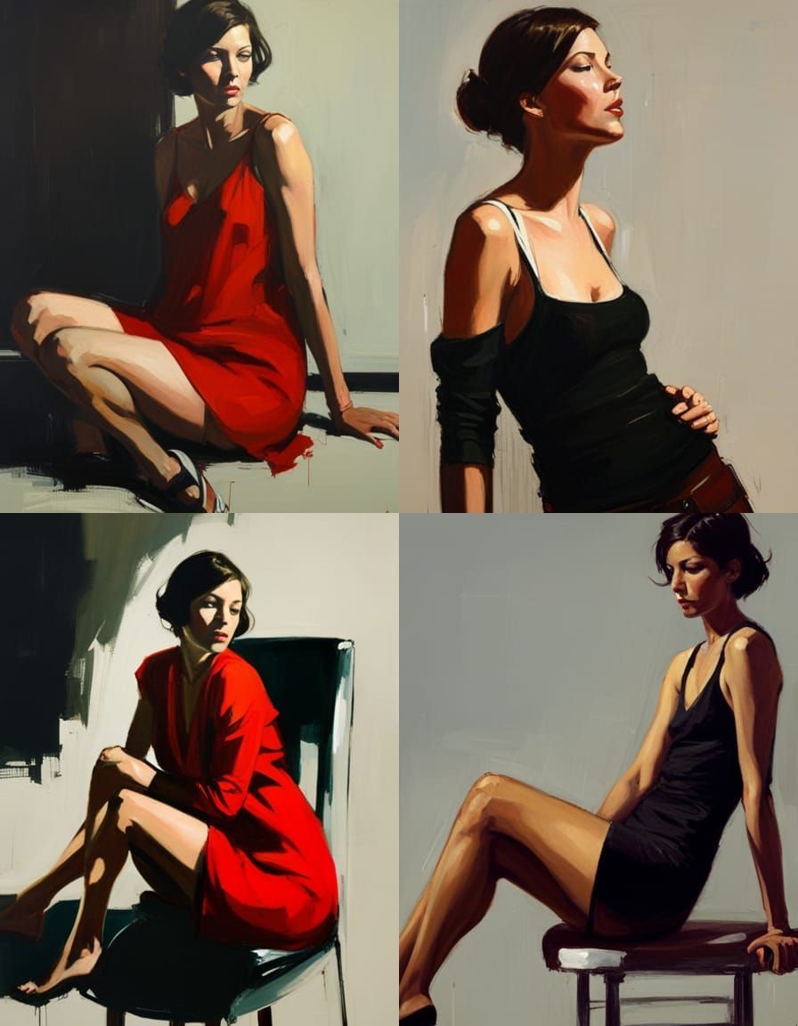 Evocative Portrait in Figurative Style