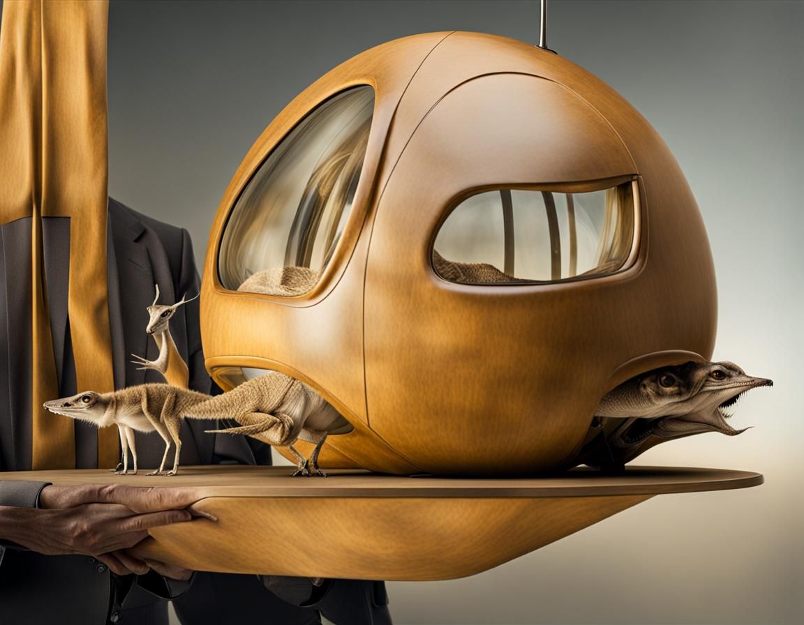 Surreal Alien Restaurant Celebration in Hyperreal Detail