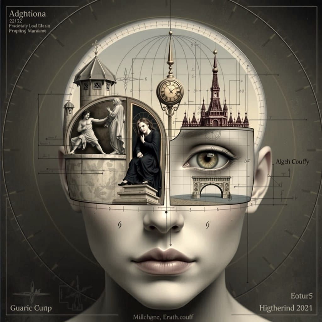 Blueprint of the Human Face in Intricate Math Equations