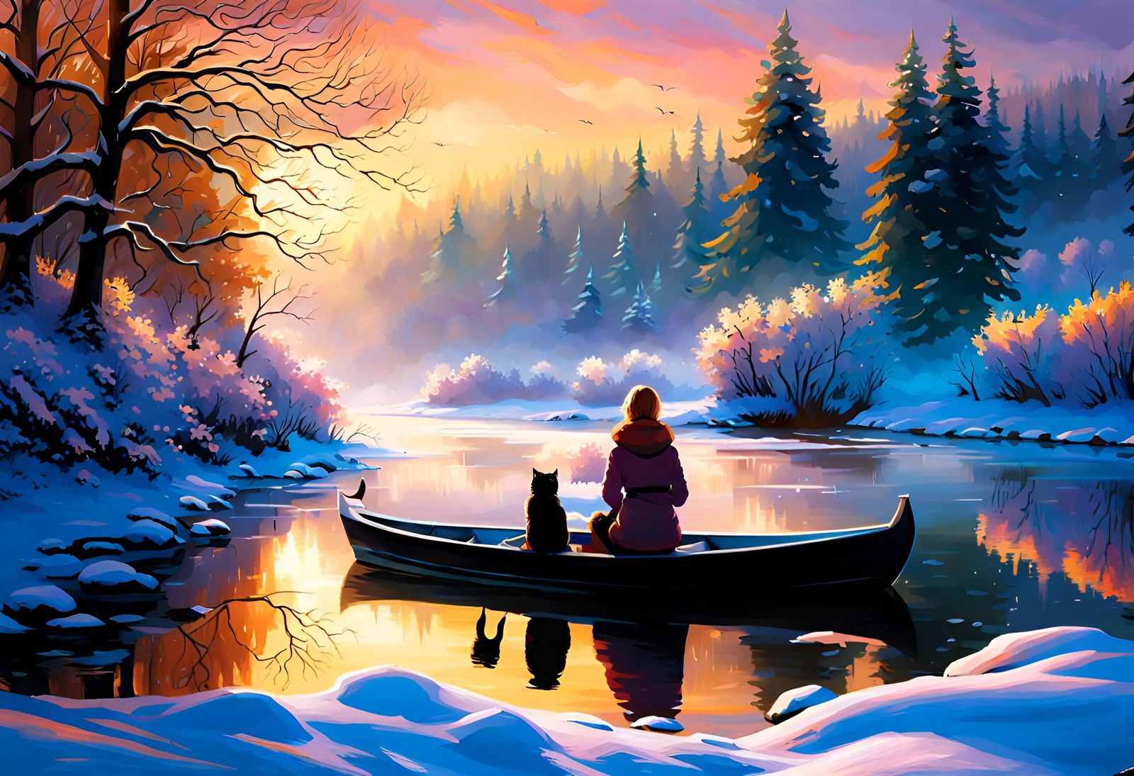 Oregon• Winter Riverṣcape