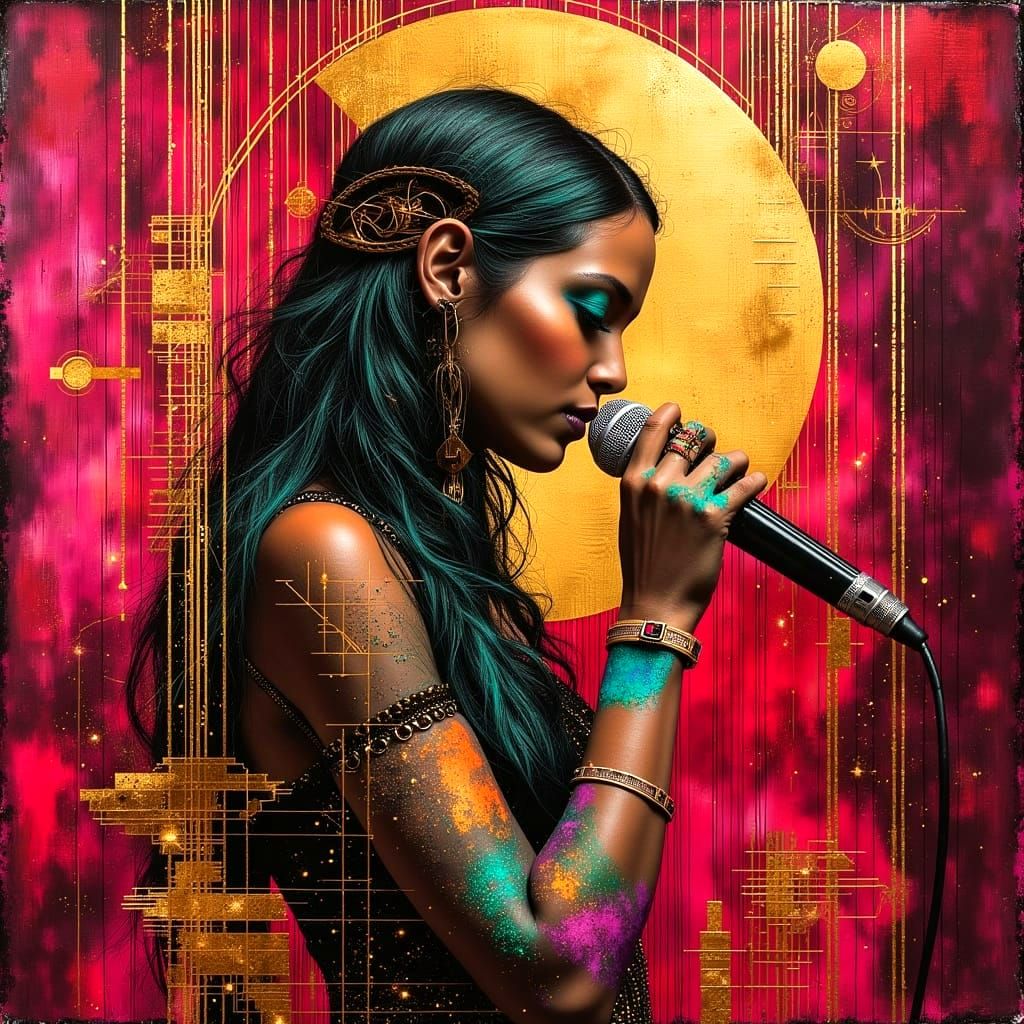 Bohemian Goddess Shines on Velvet Stage