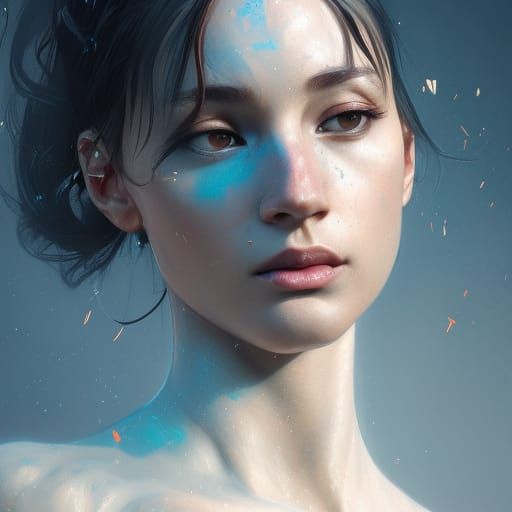 Detailed Portrait of Dancer with Dynamic Lighting
