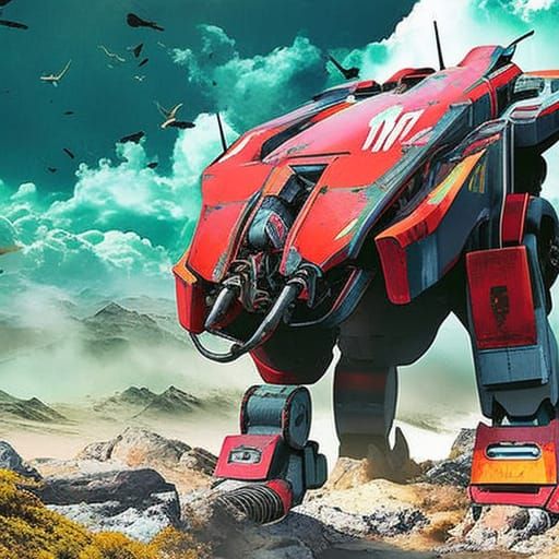 Clan Battlemech Unleashes Lightning and Missiles