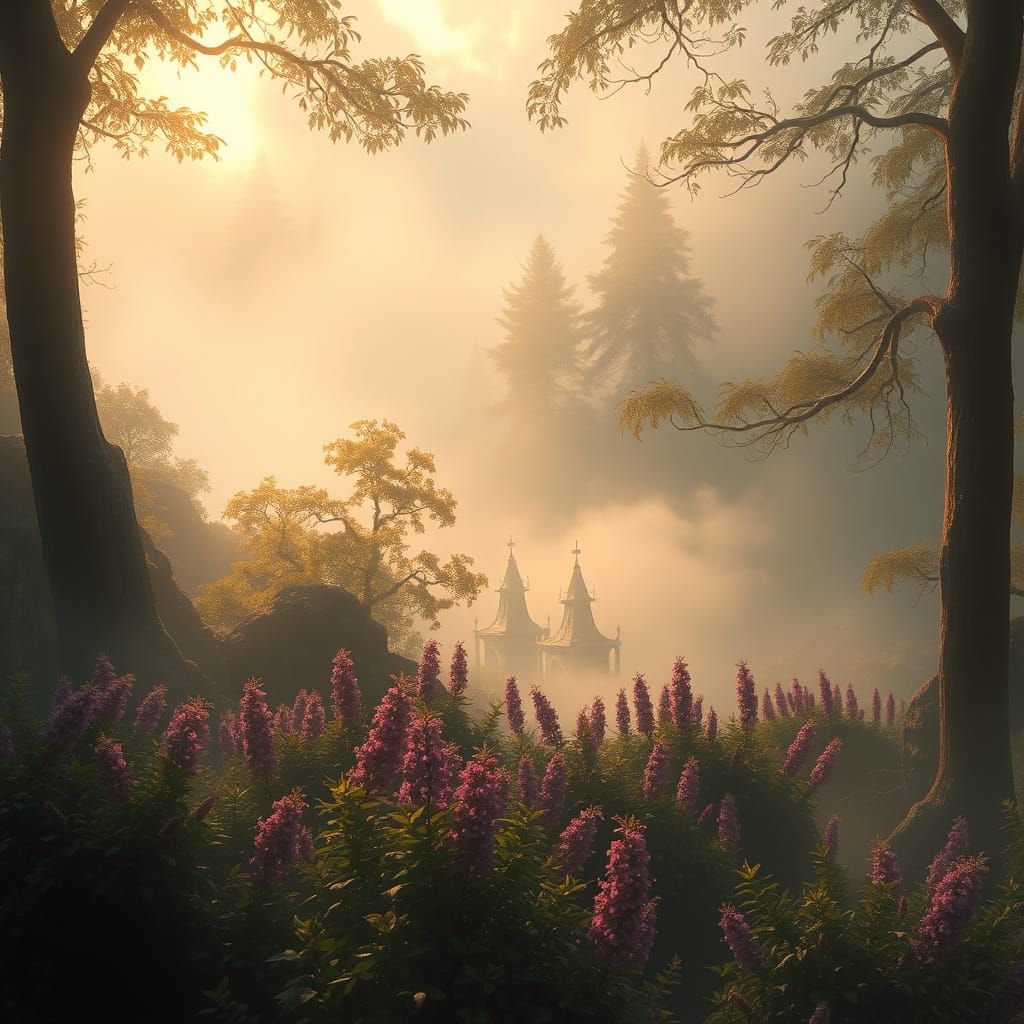 Ethereal Yerba Mate Scene in Golden Light
