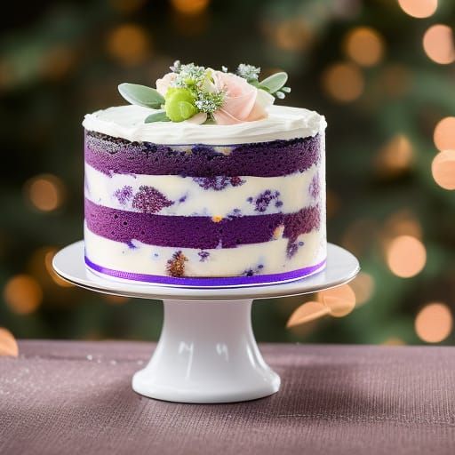 Yummy purple cake