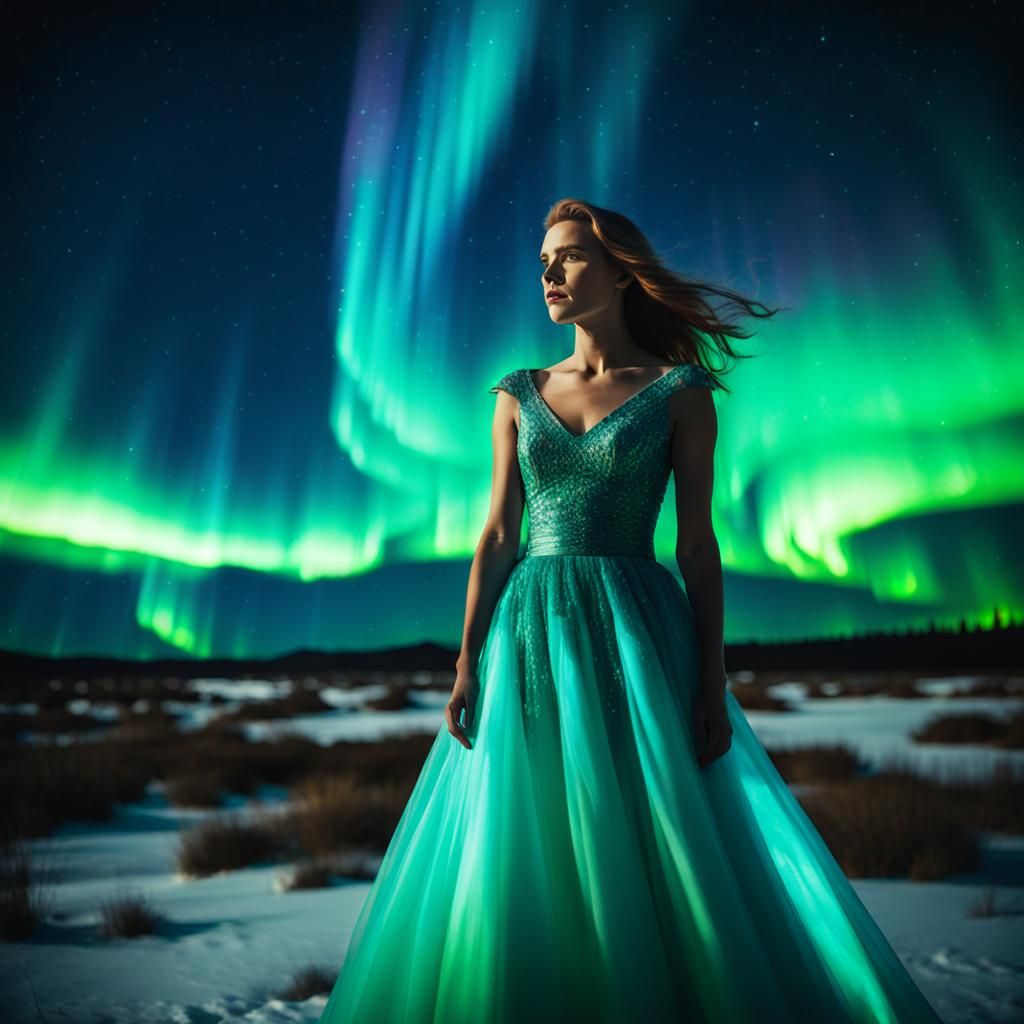 aurora borealis dress