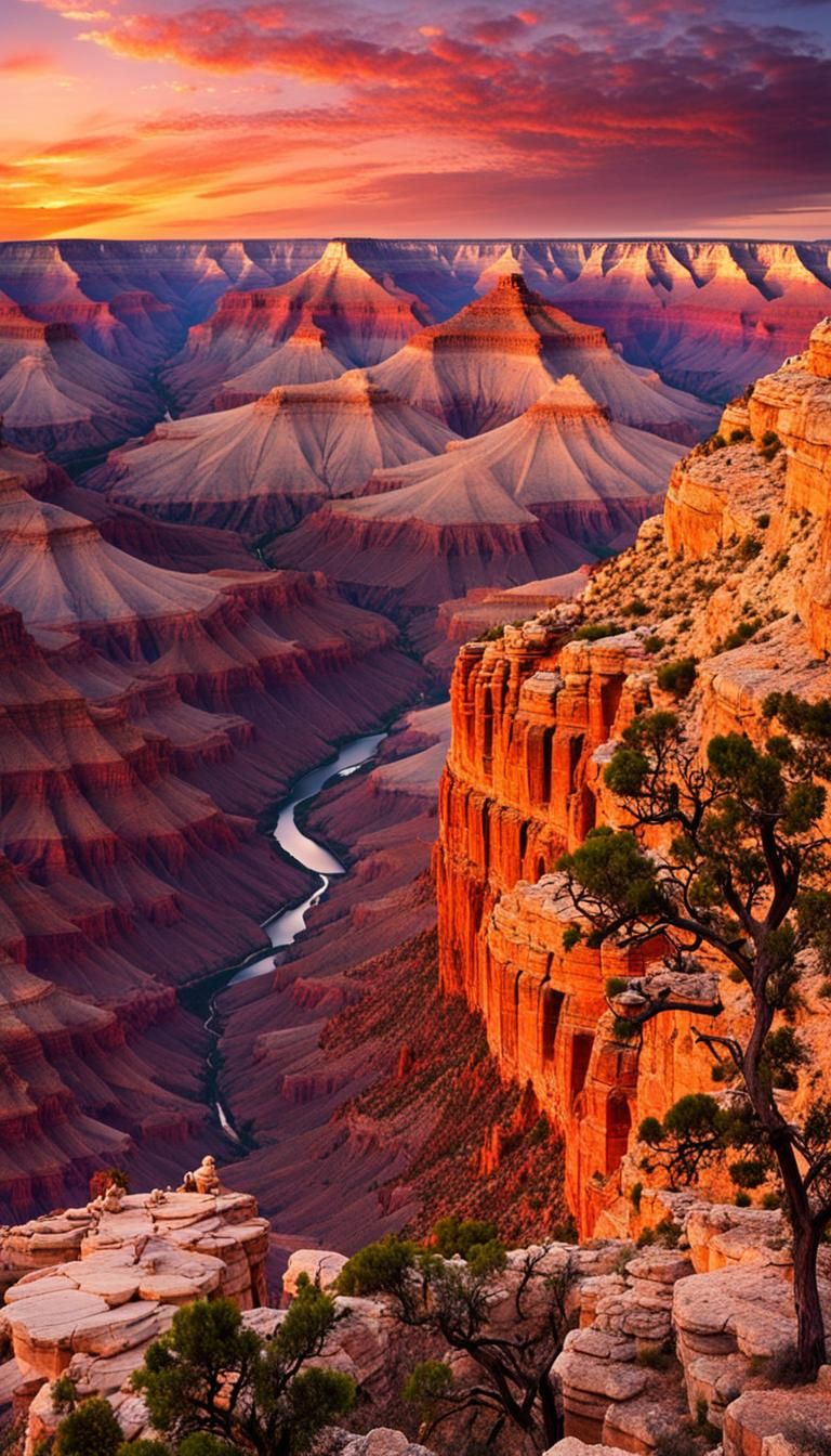 Grand Canyon at Breathtaking Sunset