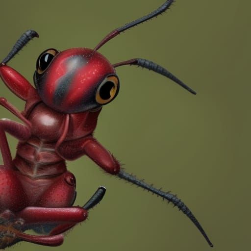 A cute red bug thing