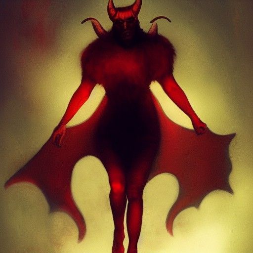 Stylized Image of the Devil
