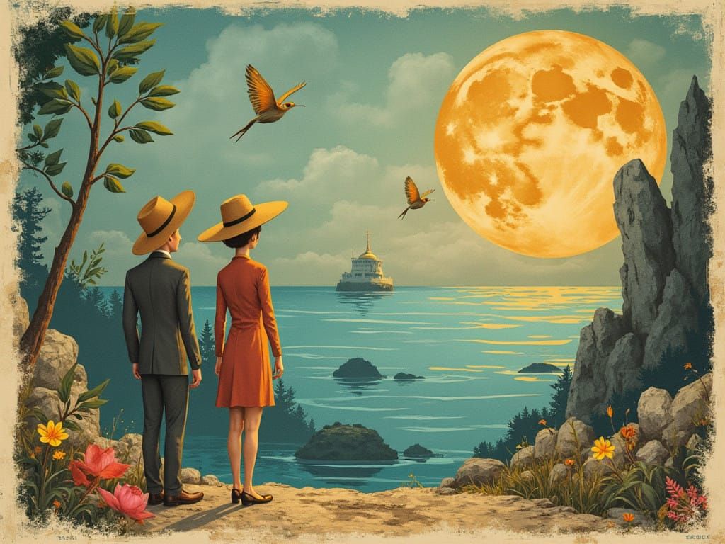 Sci-Deco Placid Rain Steam-Fi Scrapbooking with Tiny Wind-Up Aliens