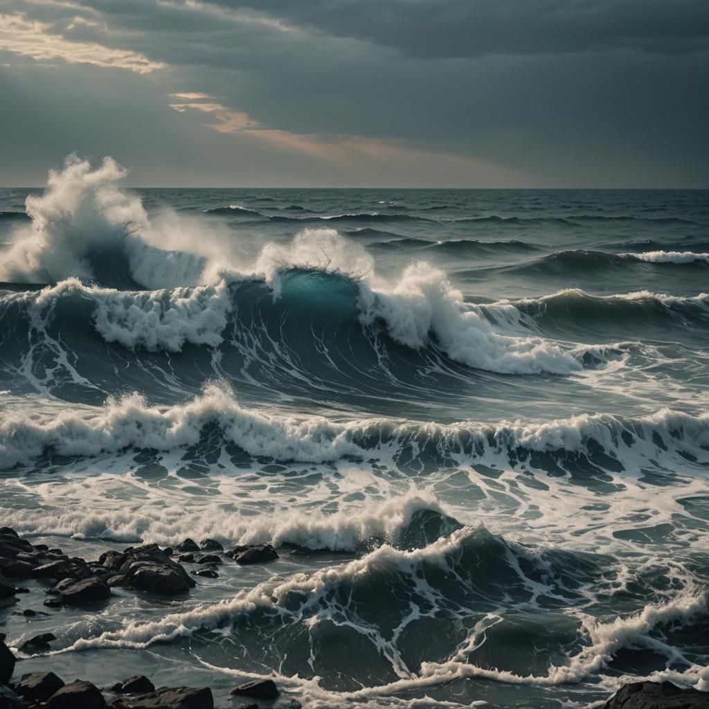 Evocative Vision of Loneliness in Blue