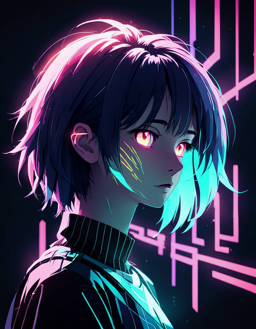 Ethereal Anime Figure in Pastel Hues