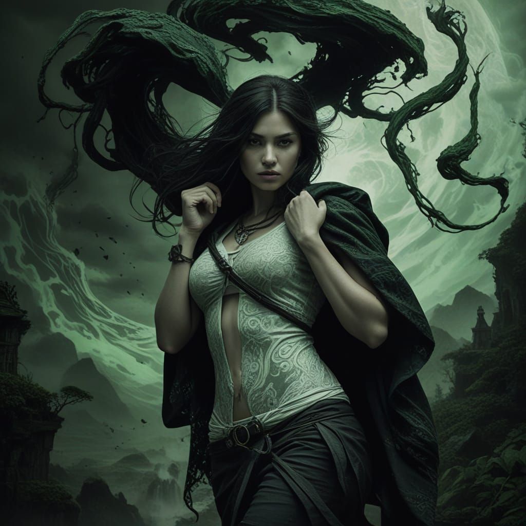 Woman Carries the Weight of the World