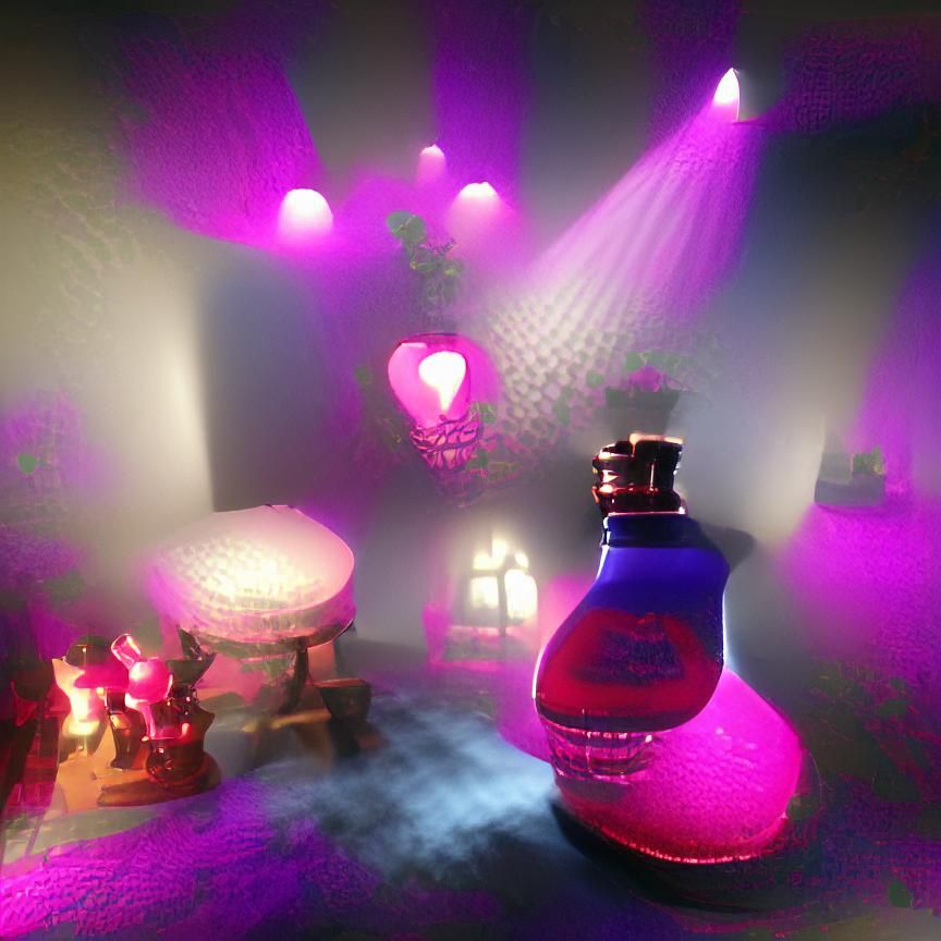 Ethereal Love Potion with Volumetric Lighting