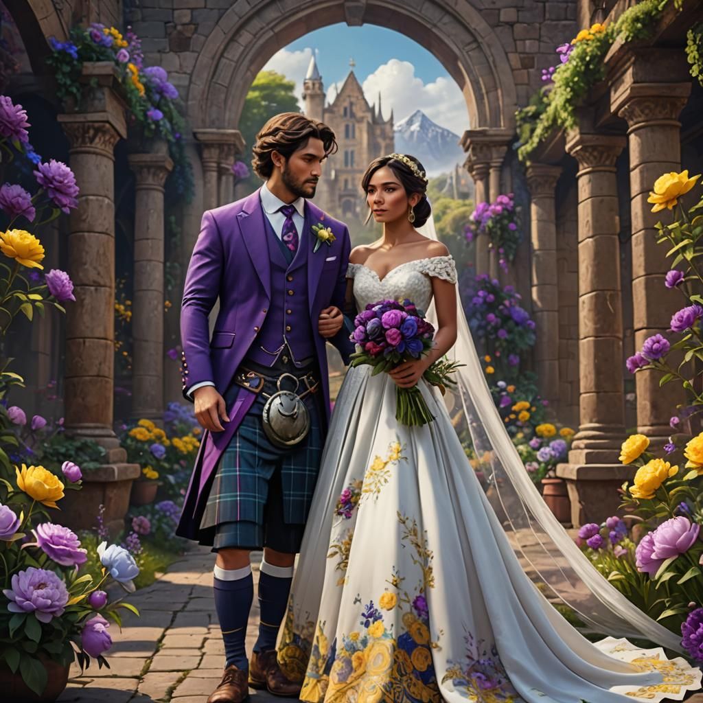 Ethereal Bohemian Fantasy Wedding in Vibrant Colors