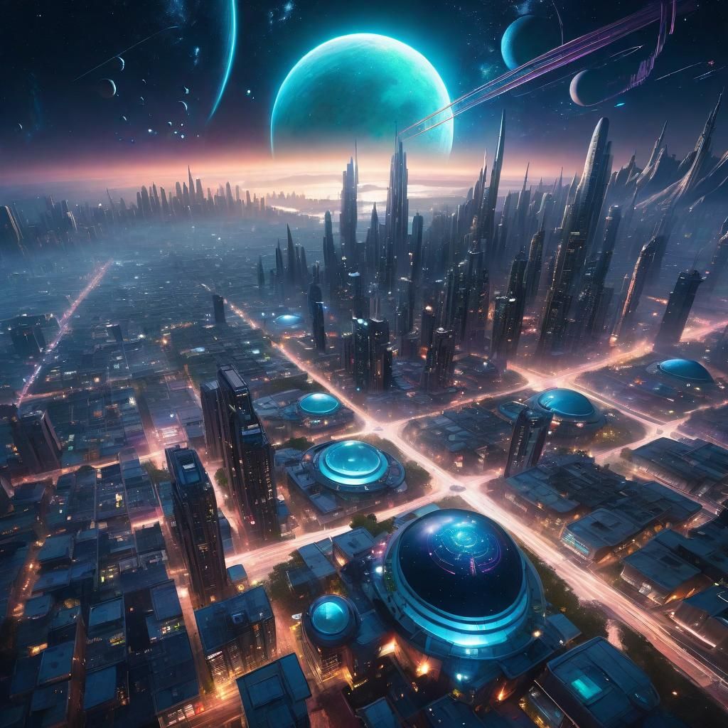 Metropolis on a distant world...