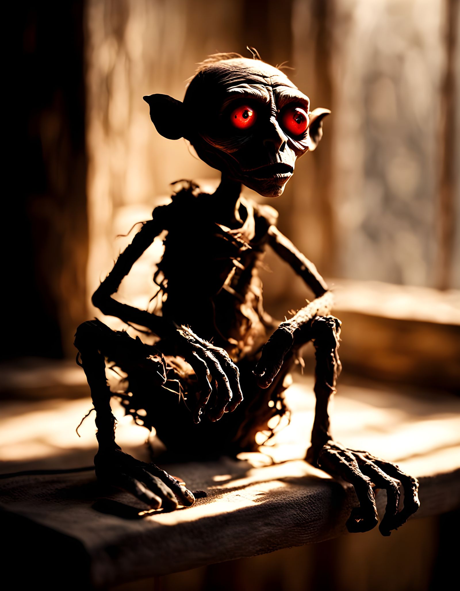 Sinister Deformed Puppet, Gothic Horror Style