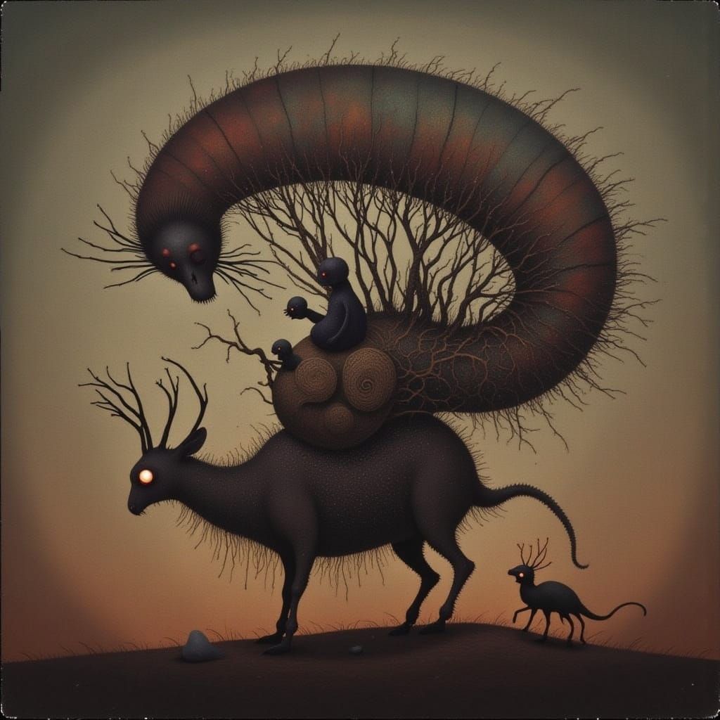 Undead Weasel in Unique Art Style